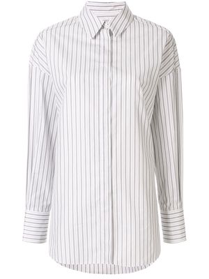 Partow Hugo striped shirt - White