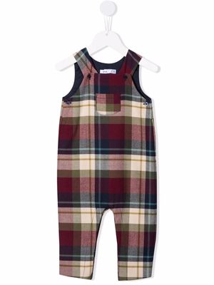 Knot Horance check-pattern overalls - Blue