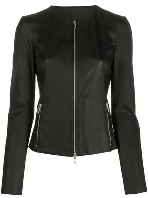 Drome collarless fitted jacket - Black