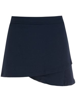 Amir Slama wrap mini skirt - Blue