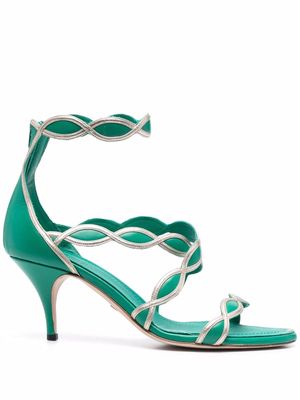 Giambattista Valli twist-detail sandals - Green