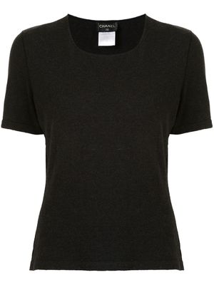 Chanel Pre-Owned 1999 round neck knitted top - Black