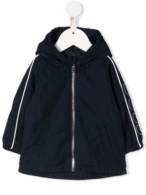 BOSS Kidswear hooded windbreaker jacket - Blue