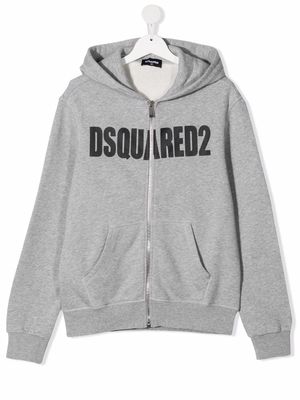Dsquared2 Kids logo-print hoodie - Grey
