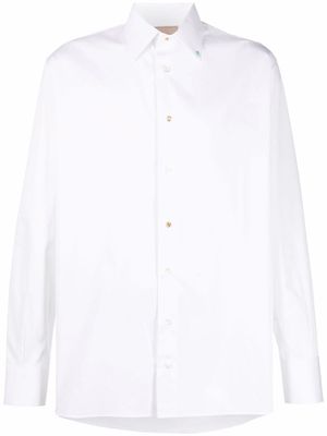 Federico Curradi jewel-embellished cotton shirt - White