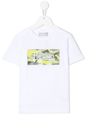 Herno Kids logo-print cotton T-shirt - White