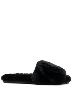 Apparis Diana faux-fur slippers - Black