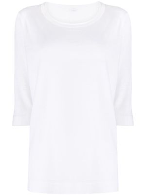 Malo back-pleat T-shirt - White
