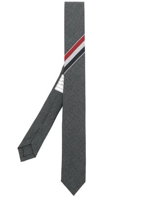 Thom Browne RWB-motif tie - Grey