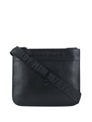Philipp Plein front skull shoulder bag - Black