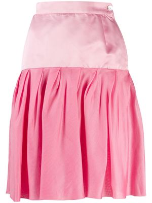 Emanuel Ungaro Pre-Owned 1980's pleated skirt - Pink