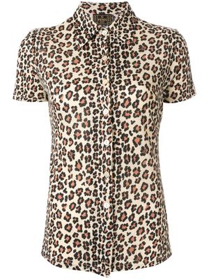 Fendi Pre-Owned 1990s leopard-print shirt - Brown