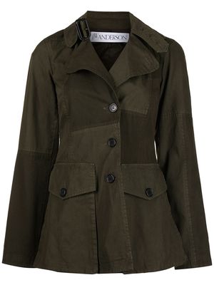 JW Anderson panelled double-breasted blazer - Green