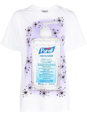 Ashley Williams Purell Handbrush print T-shirt - White