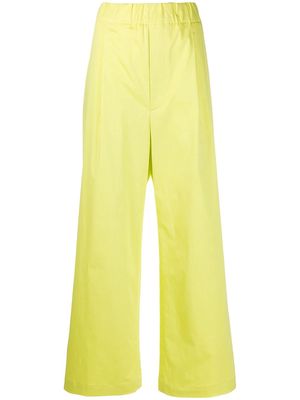Jejia elasticated wide-leg trousers - Yellow