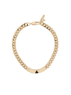 Coup De Coeur pyramid tag necklace - Gold