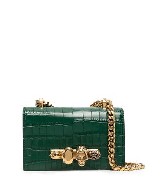 Alexander McQueen mini jewelled satchel - Green