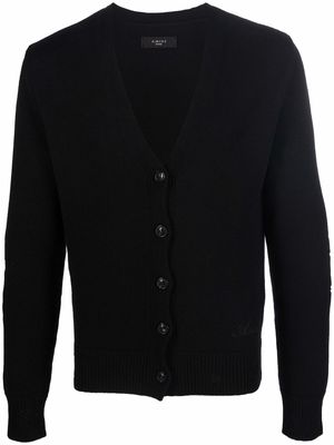 AMIRI V-neck button-fastening cardigan - Black