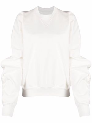 Maison Margiela plain cotton sweatshirt - White