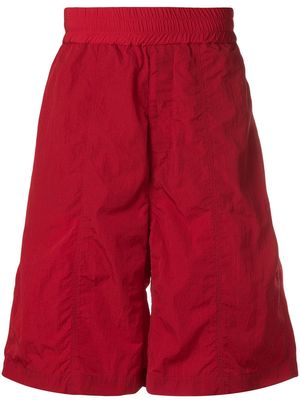 AMI Paris Oversized Track Shorts - Red