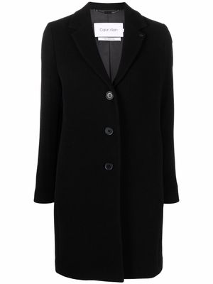 Calvin Klein single-breasted coat - Black