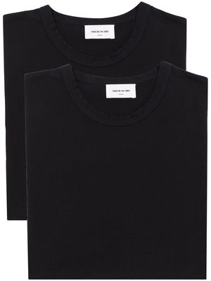 Wood Wood Allen cotton set of two T-shirts - Black