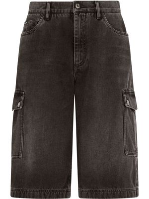 Dolce & Gabbana denim cargo shorts - Black
