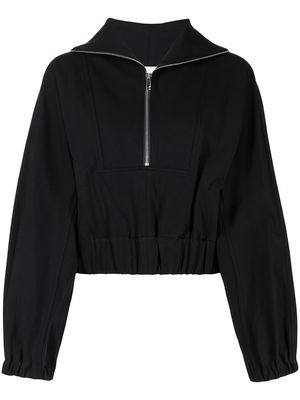 3.1 Phillip Lim zip-up knitted sweatshirt - Black