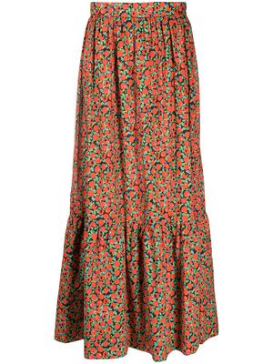L'Autre Chose floral print maxi skirt - Red