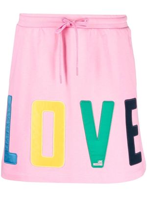 Love Moschino Love elasticated-waist skirt - Pink