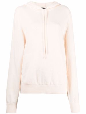 Canessa fine knit cashmere hoodie - Pink