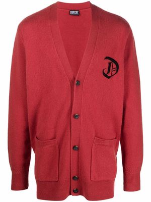 Diesel Green Label cardigan D embroidery - Red