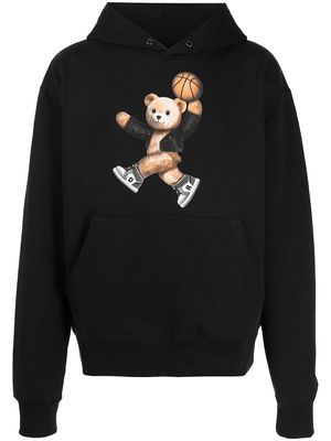 DOMREBEL Basketball Bear pullover hoodie - Black