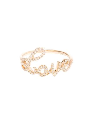 Rosa de la Cruz Diamond Love Ring - Gold