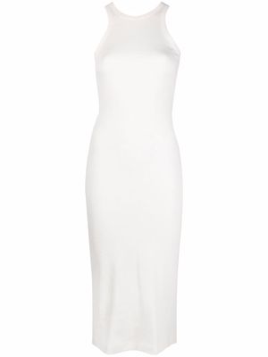 There Was One ribbed jersey tank midi dress - White