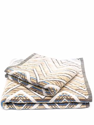 Missoni Home stripe-print bath towel set - Neutrals