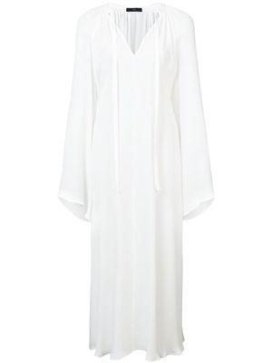 VOZ bell sleeve dress - White