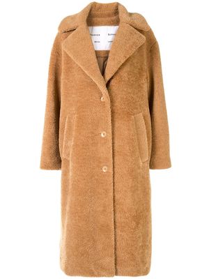 Proenza Schouler White Label oversized teddy bear coat - Brown