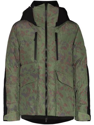 Holden Peak camouflage print ski jacket - Green
