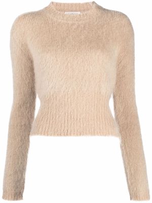 There Was One textured crew-neck knitted jumper - Neutrals