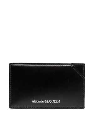 Alexander McQueen logo stamp cardholder - Black