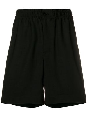 AMI Paris elasticised waist Bermuda shorts - Black