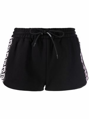 Versace Greca print track shorts - Black