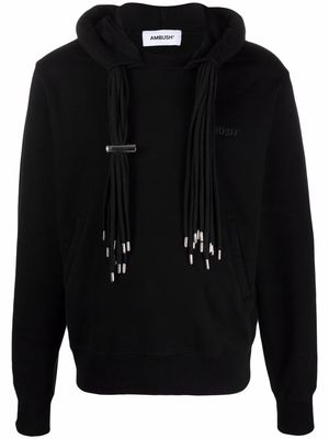 AMBUSH multi-cord long-sleeve hoodie - Black