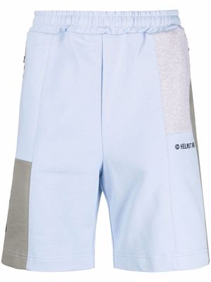 Helmut Lang logo jersey shorts - Blue