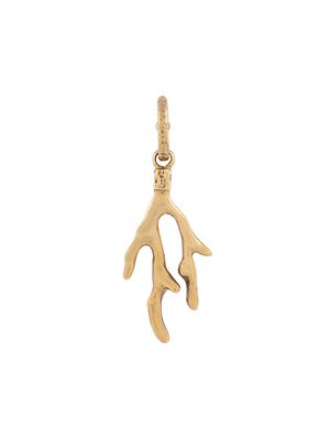 Goossens Talisman coral sculpted earring - Gold
