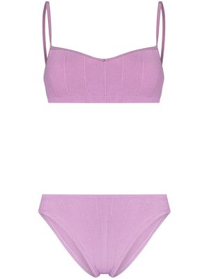 Hunza G Virginia Nile two-piece bikini - Purple