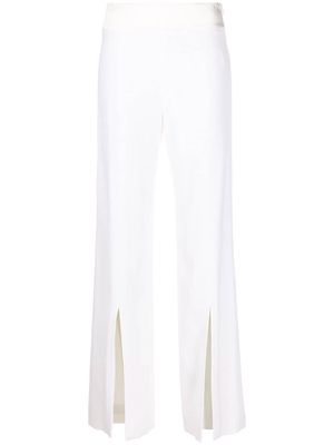 Jonathan Simkhai Crepe straight-leg trousers - White