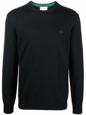 Lacoste logo embroidered sweatshirt - Black