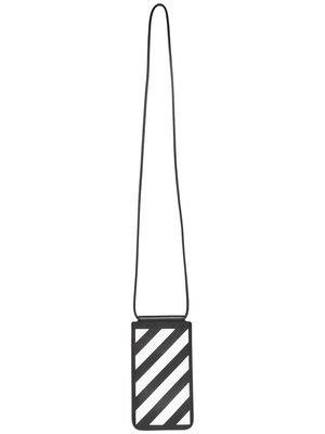 Off-White Diag stripe phone pouch - Black